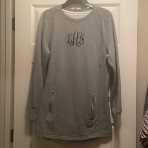 Charles River Monogrammed sweatshirt “LAJ” - EUC